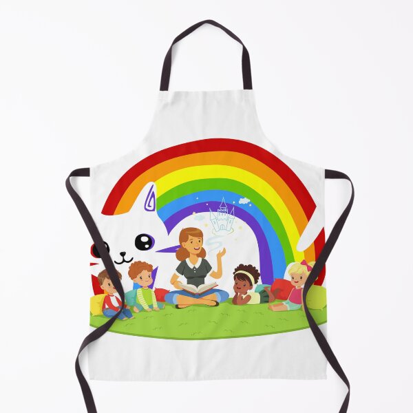 Item preview, little hands rainbow teacher girls boys kindergarten designed and sold by DesignUneed.
