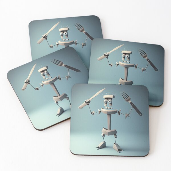 Item preview, Knife and Fork funny monster designed and sold by mrlongfield.