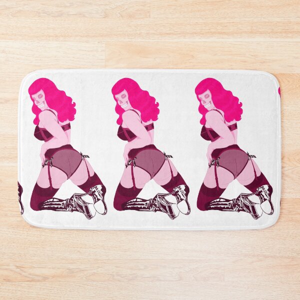 Item preview, Cute skullface pinup lady - sexy woman in lingerie  designed and sold by Balsamista-art.