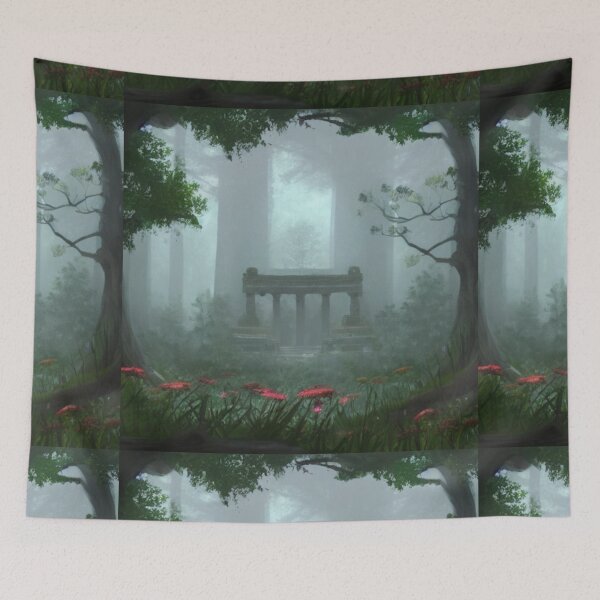Item preview, Lost Forest Temple 1 - Throw Pillows and Prints.  designed and sold by ScatterHub.