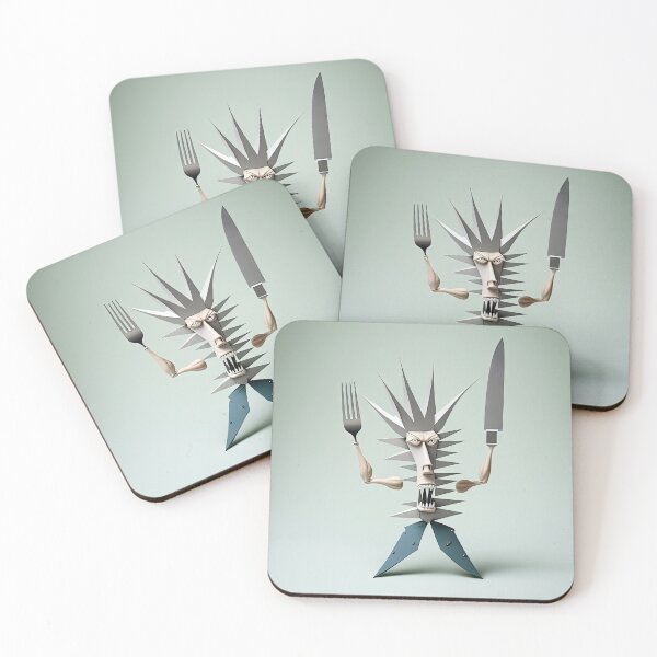 Item preview, Knife and Fork funny monster designed and sold by mrlongfield.