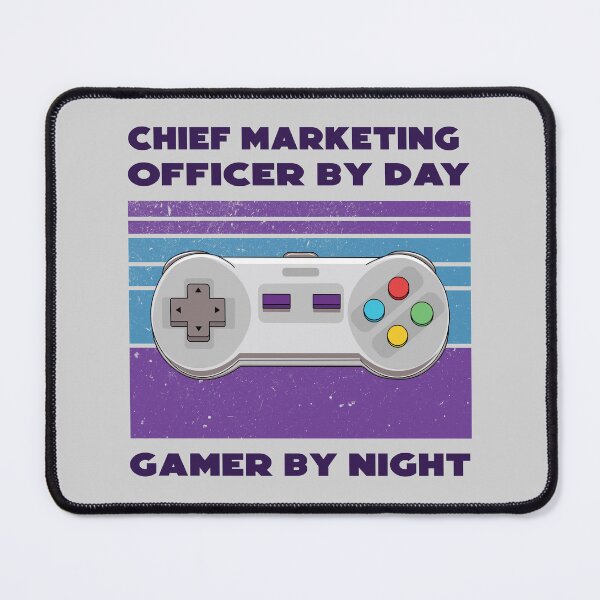 Item preview, Chief marketing officer by day gamer by night, dark text, funny games lovers, job, humor, joke, meme, gamer worker, chief marketing officer job, marketing department designed and sold by SGS-.