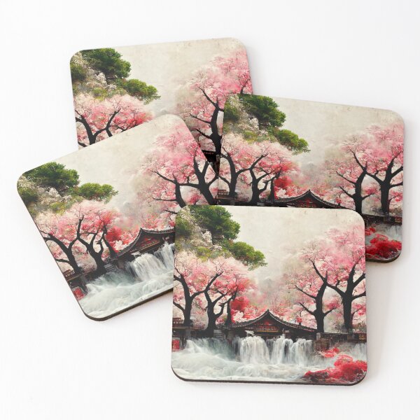 Item preview, Shrine and sakura designed and sold by Qi-Shrine.