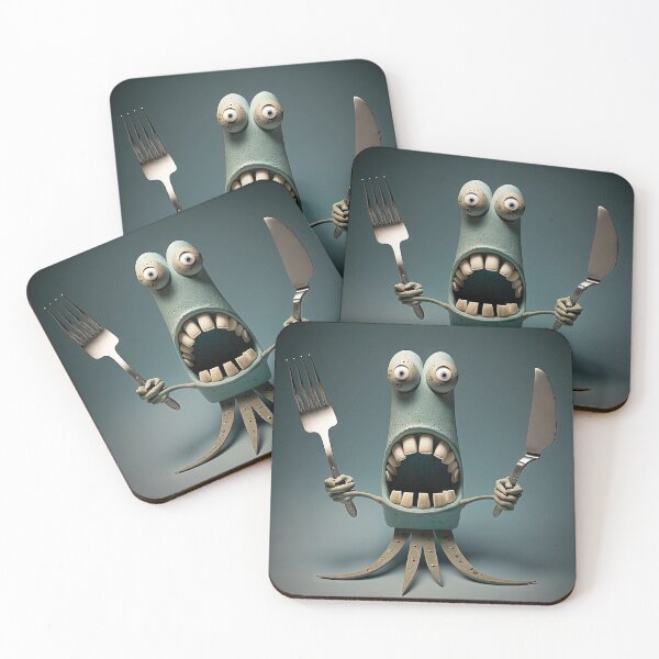 Item preview, Knife and Fork funny monster designed and sold by mrlongfield.