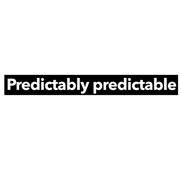 Artwork thumbnail, Predictably Predictable by The-Directory