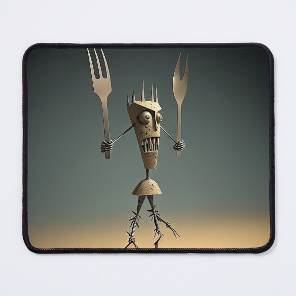 Item preview, Knife and Fork funny monster designed and sold by mrlongfield.