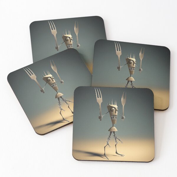Item preview, Knife and Fork funny monster designed and sold by mrlongfield.