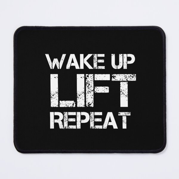 Item preview, Wake Up, Lift, Repeat : Gym Quote designed and sold by EnzoVectorism.