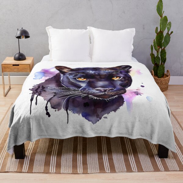 Item preview, Black Panther Artwork, Watercolor Painting designed and sold by KOTOdesign.