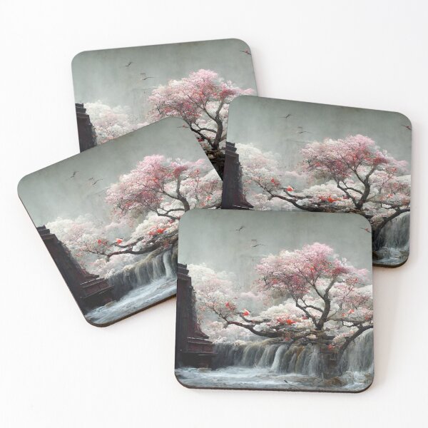 Item preview, Shrine and sakura designed and sold by Qi-Shrine.
