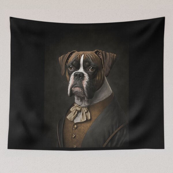 Item preview, Boxer Dog Victorian portrait designed and sold by ArtistMark00.