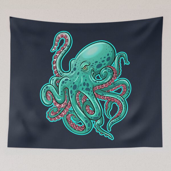 Item preview, Amazing Giant Green Octopus designed and sold by Vector Scout Lab.
