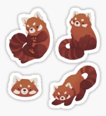 Red Pandas Sticker