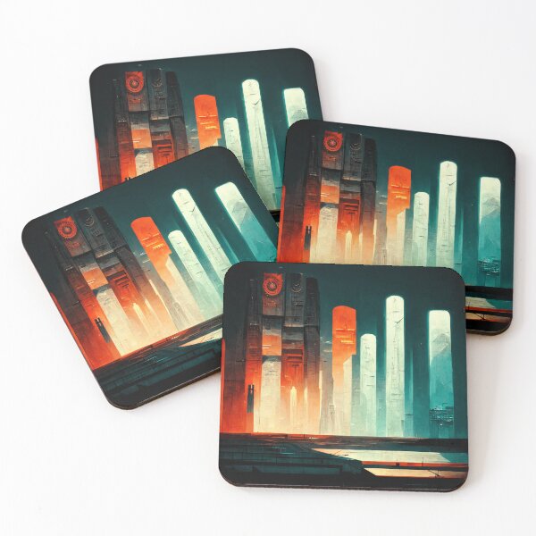 Item preview, Image of a futuristic city. designed and sold by Maniock.