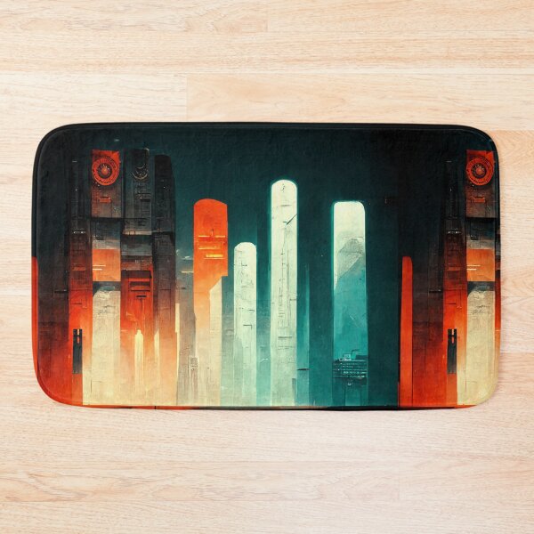 Item preview, Image of a futuristic city. designed and sold by Maniock.