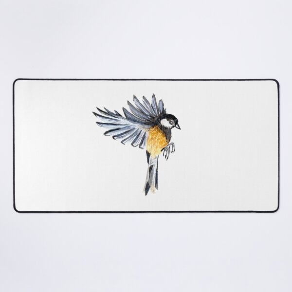 Item preview, Bird yellow flying cute a watercolor sketch designed and sold by Yana Mustafina | Boho Soulful Designs.