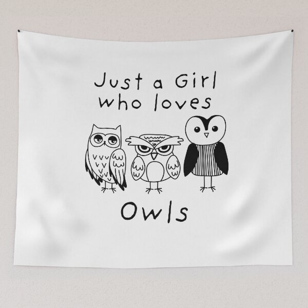 Item preview, Just a Girl who loves Owls - Cute owls for girls designed and sold by BrainlabStudios.