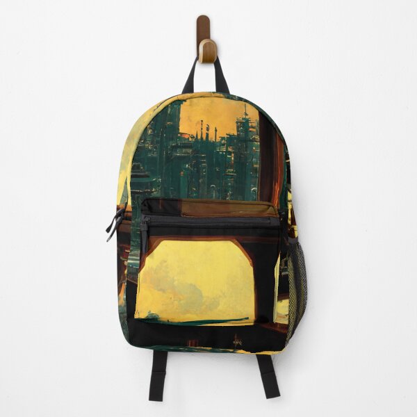 Item preview, Image of cranes in futuristic city. designed and sold by Maniock.