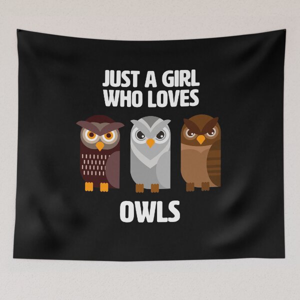 Item preview, Just a Girl who loves Owls - Cute owls for girls designed and sold by BrainlabStudios.