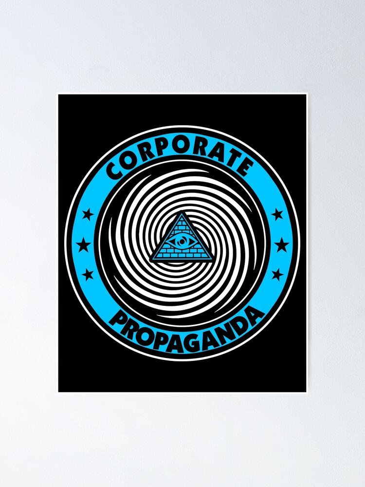 Alternate view of Vintage Anarchy Protest - Retro Riot Art | Political Activist Anarchist - Anti Illuminati Activism Poster
