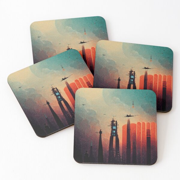 Item preview, Image of a futuristic city. designed and sold by Maniock.