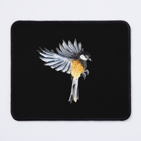 Artikelvorschau, Bird yellow flying cute a watercolor sketch black entworfen und verkauft von Yana Mustafina | Boho Soulful Designs.