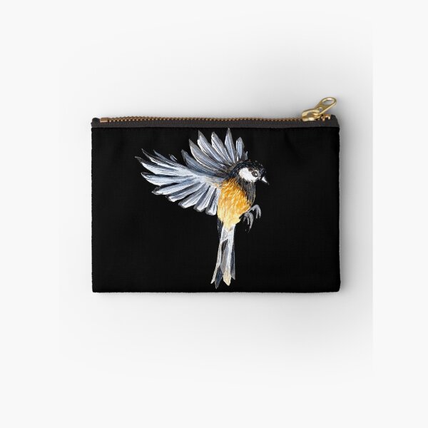 Item preview, Bird yellow flying cute a watercolor sketch black designed and sold by Yana Mustafina | Boho Soulful Designs.