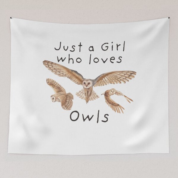 Item preview, Just a Girl who loves Owls - Cute owls for girls designed and sold by BrainlabStudios.