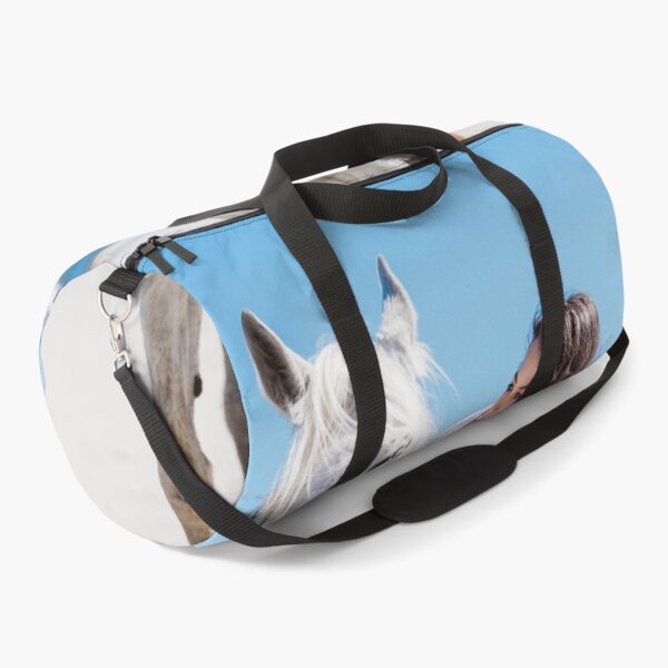 Item preview, Beautiful Woman back riding and bonding with her white horse designed and sold by HofTao.