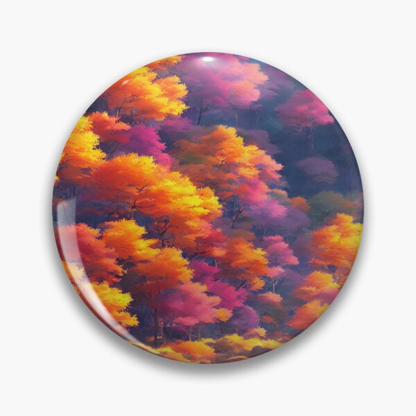 Item preview, Colorful forest with many trees, a peaceful haven designed and sold by mgtime.