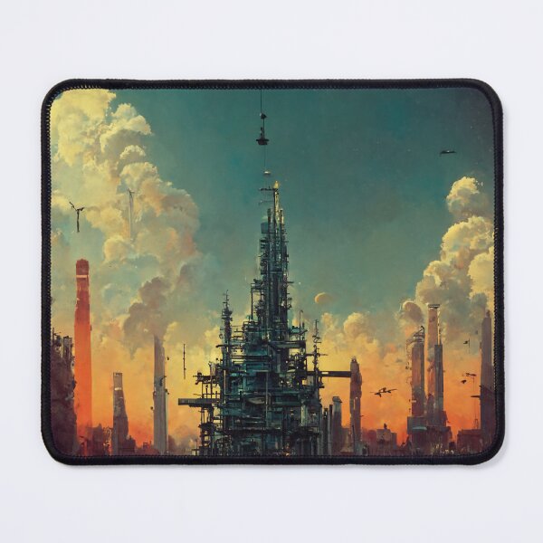 Item preview, Image of a futuristic city. designed and sold by Maniock.