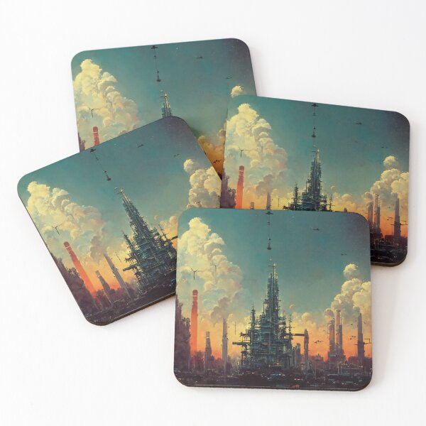 Item preview, Image of a futuristic city. designed and sold by Maniock.