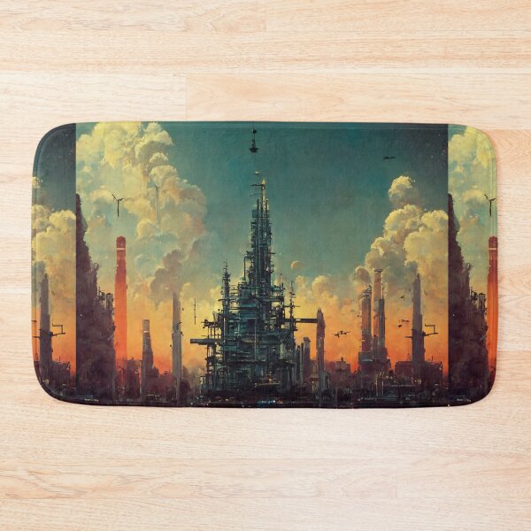 Item preview, Image of a futuristic city. designed and sold by Maniock.