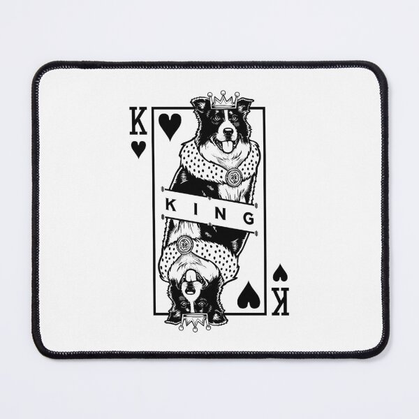 Item preview, Border Collie King Of Hearts Funny Dog Lover Card Pop Art designed and sold by GrandeDuc.