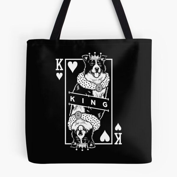 Item preview, Border Collie King Of Hearts Funny Dog Lover Card Pop Art designed and sold by GrandeDuc.