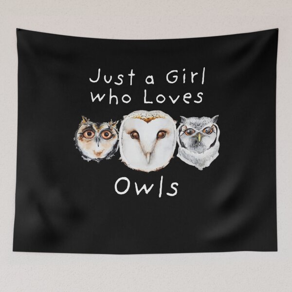 Item preview, Just a Girl who loves Owls - Cute owls for girls designed and sold by BrainlabStudios.