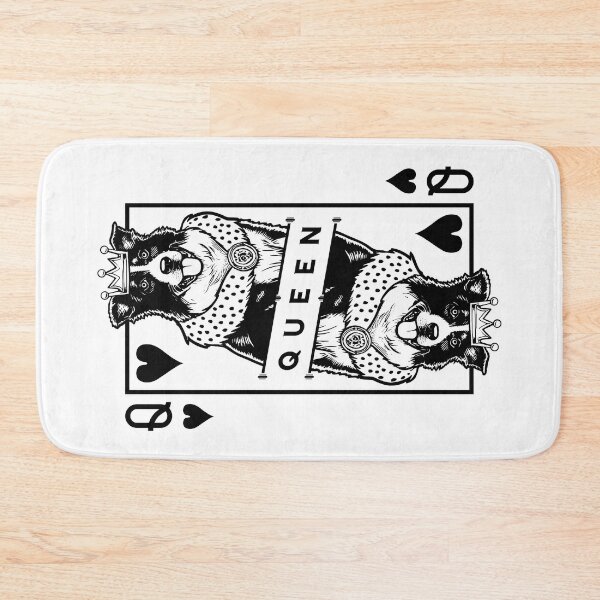 Item preview, Border Collie Queen Of Hearts Funny Dog Lover Card Pop Art designed and sold by GrandeDuc.