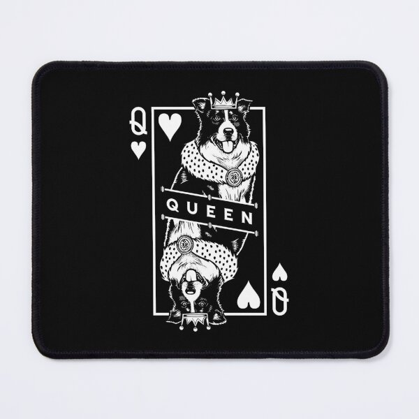 Item preview, Border Collie Queen Of Hearts Funny Dog Lover Card Pop Art designed and sold by GrandeDuc.