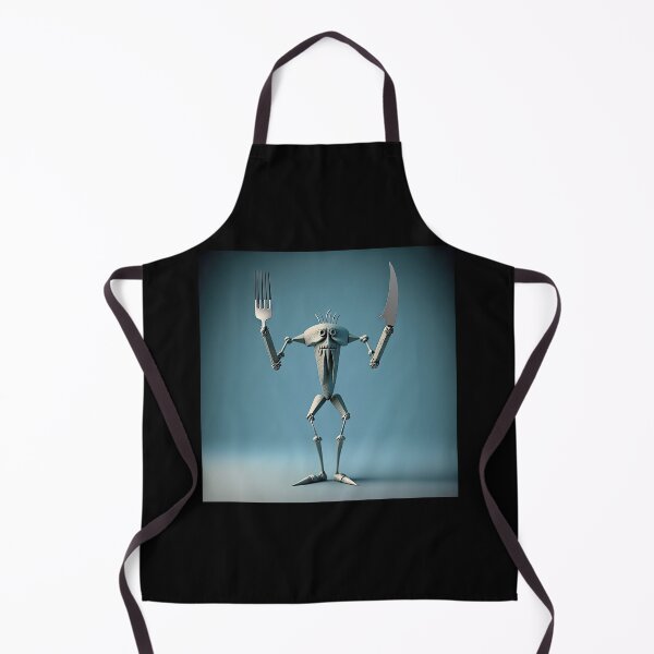 Item preview, Monster cook with knife and fork designed and sold by mrlongfield.