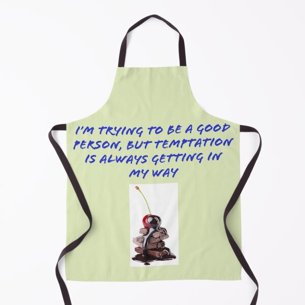 Item preview, I'M TRYING TO BE A GOOD PERSON, BUT TEMPTATION IS ALWAYS GETTING IN THE WAY designed and sold by TechLaughs.