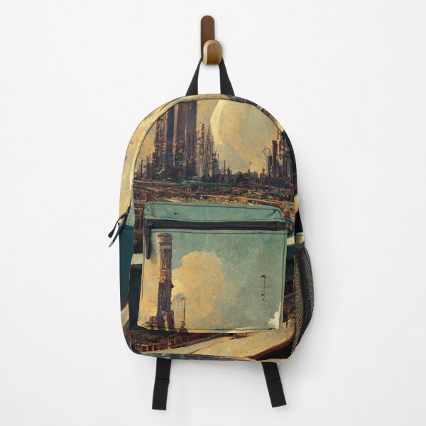 Item preview, Image of a futuristic city with skyscrapers. designed and sold by Maniock.
