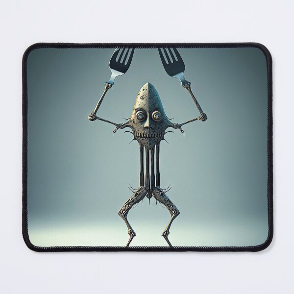 Item preview, Monster cook with knife and fork designed and sold by mrlongfield.