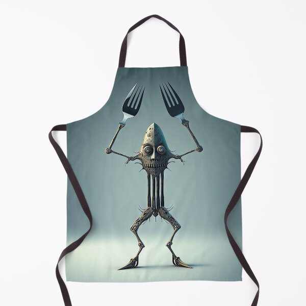 Item preview, Monster cook with knife and fork designed and sold by mrlongfield.