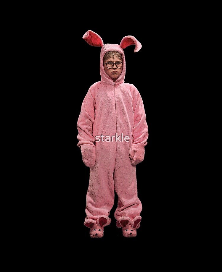 Ralphie The Christmas Story Movie Pink Easter Bunny PJs