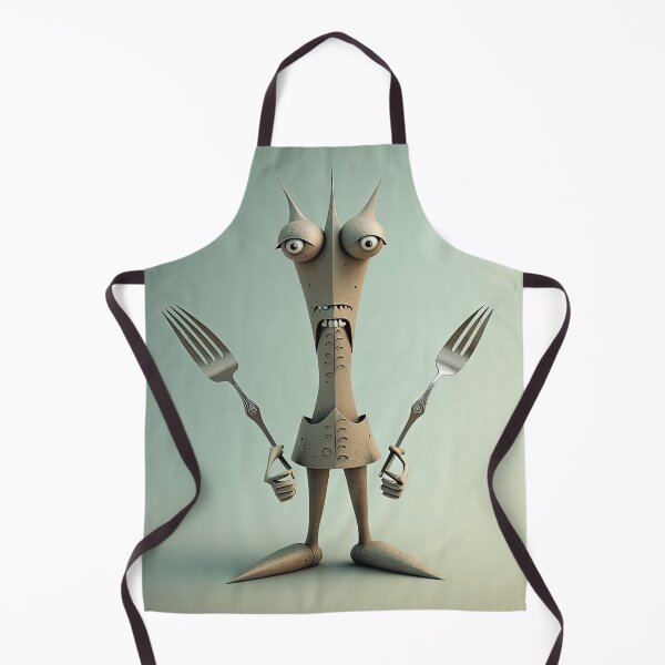 Item preview, Monster cook with knife and fork designed and sold by mrlongfield.