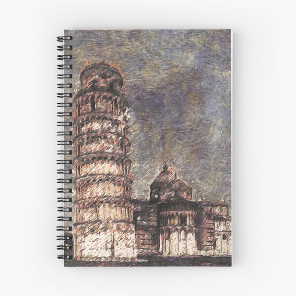 Item preview, Impressionist Painting of The Leaning Tower of Pisa, Italy designed and sold by ZiAttaArt.