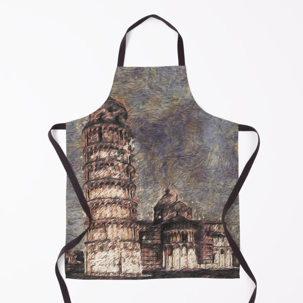 Item preview, Impressionist Painting of The Leaning Tower of Pisa, Italy designed and sold by ZiAttaArt.