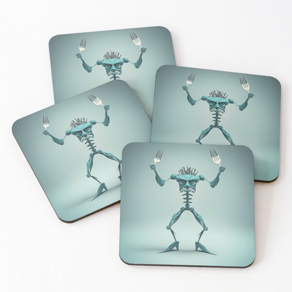 Item preview, Monster cook with knife and fork designed and sold by mrlongfield.