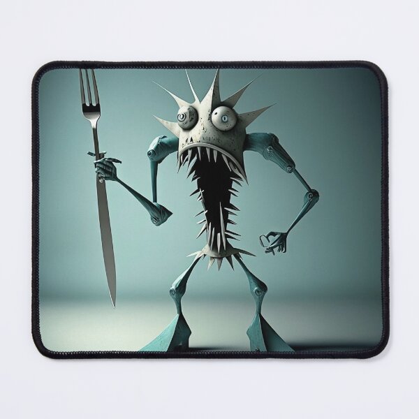Item preview, Monster cook with knife and fork designed and sold by mrlongfield.