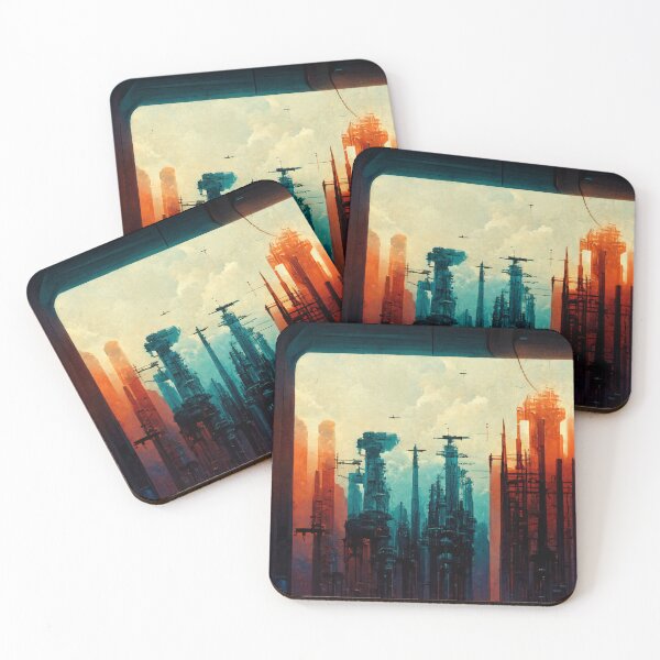 Item preview, Tall skyscrapers in city. designed and sold by Maniock.